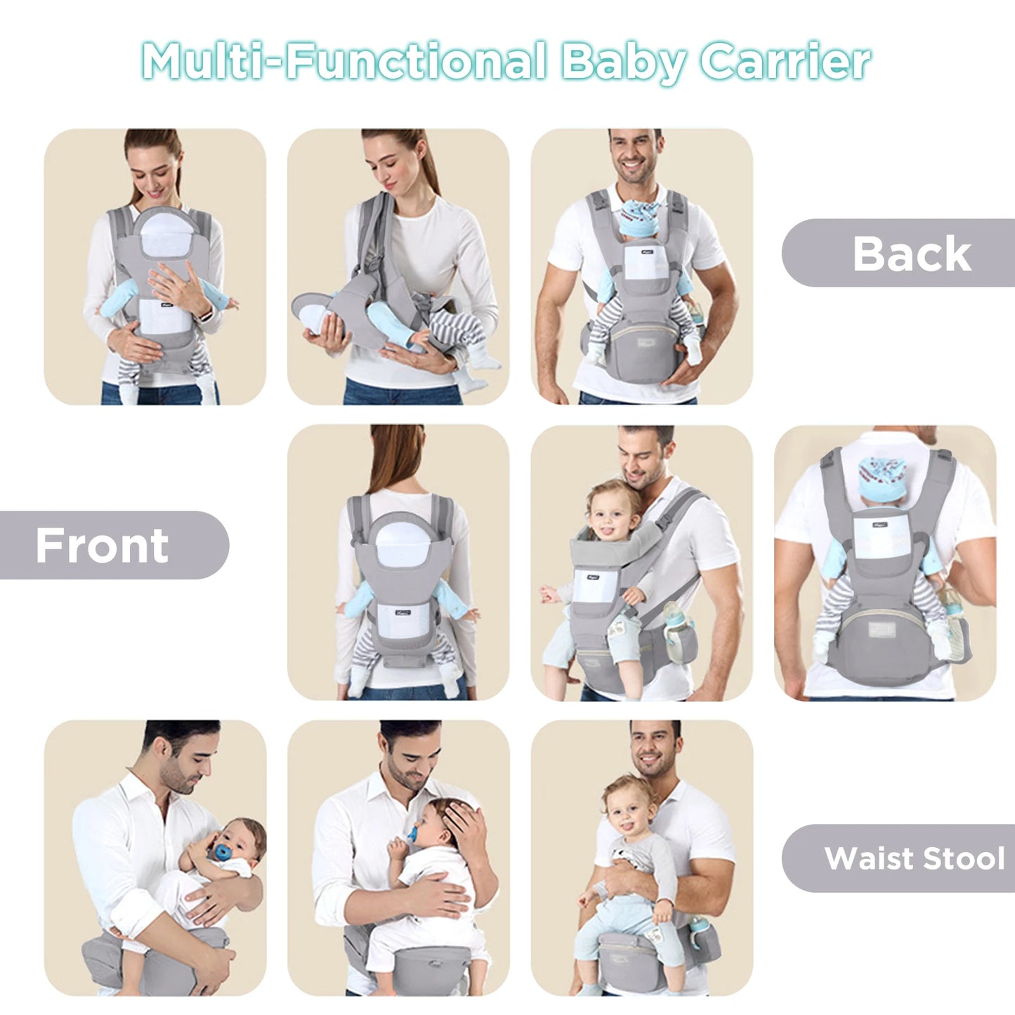 Baby Carrier Ergonomic Infant Multifunctional