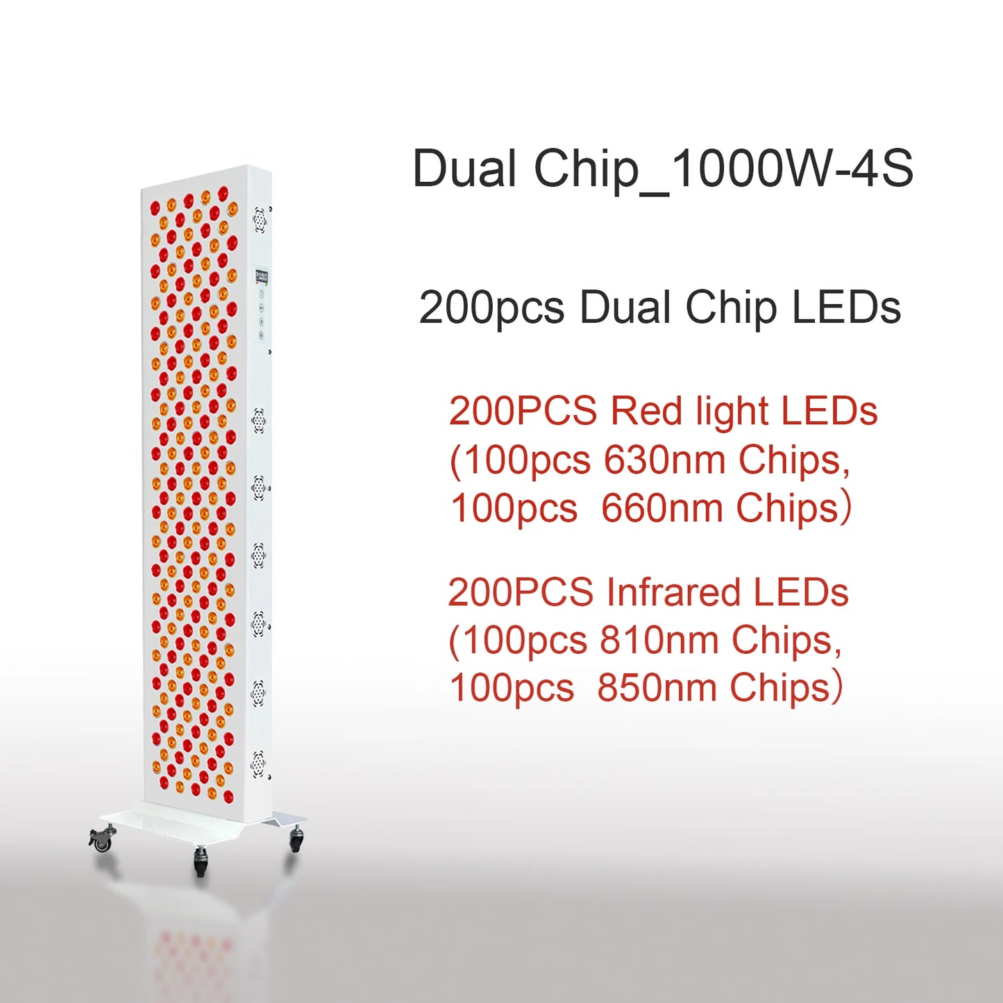 Dual Chip Red Light Therapy Panel