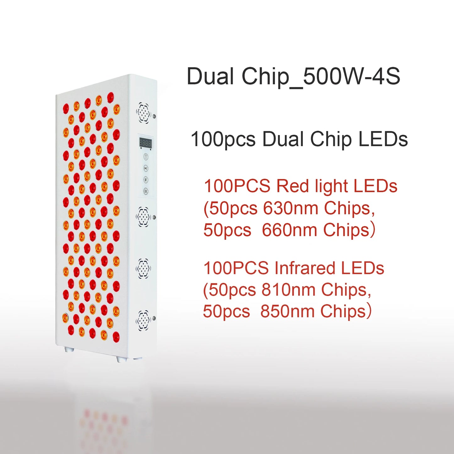 Dual Chip Red Light Therapy Panel