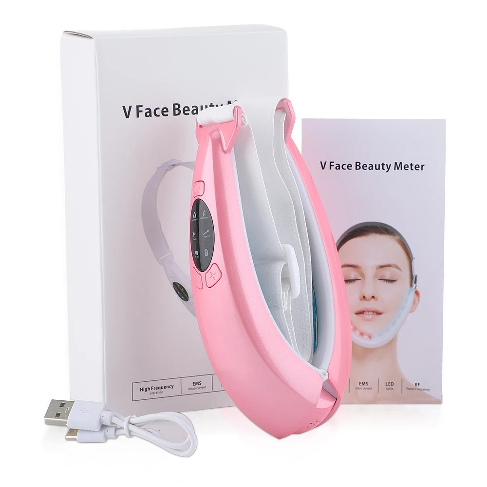 EMS Face Lifting Device LED Photon Therapy Vibration skincare