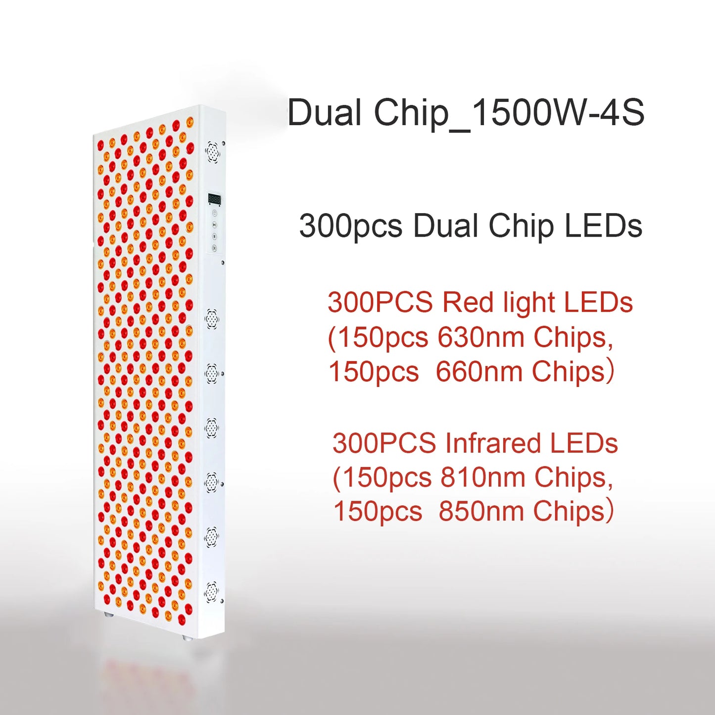 Dual Chip Red Light Therapy Panel