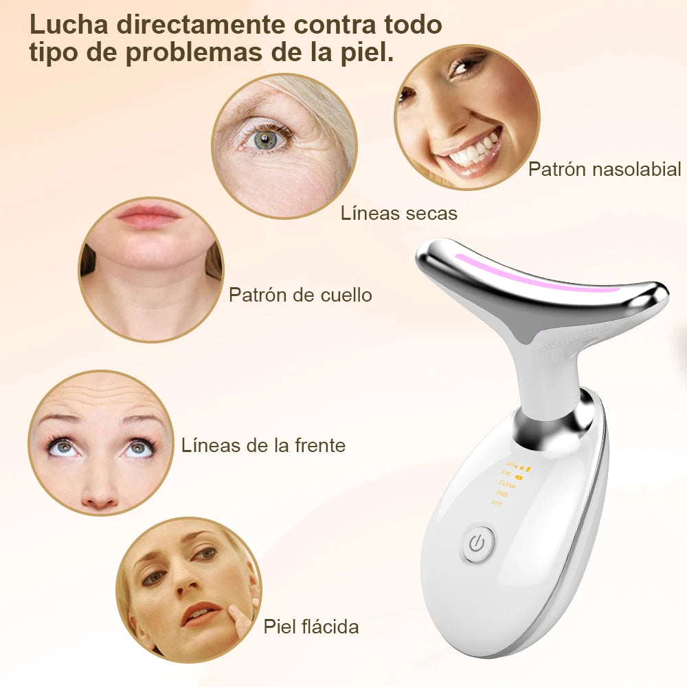 Facial Massager EMS Microcurrent Anti-aging Red Light