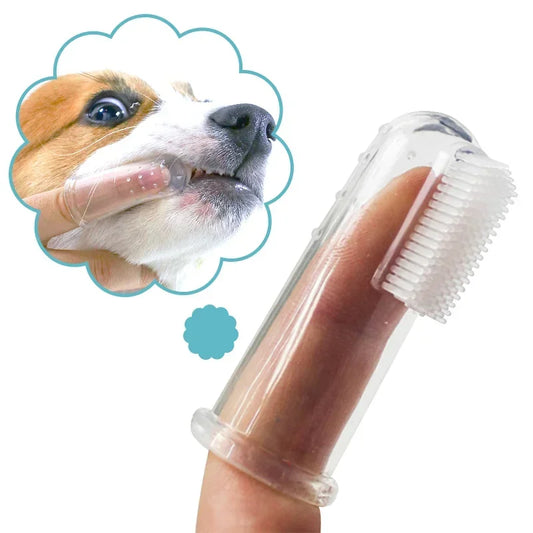 Super Soft Pet Finger Toothbrush Teddy Dog