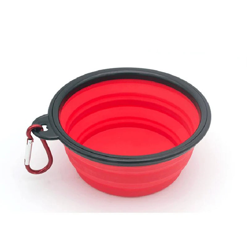 Folding Portable Silicone Dog Feeder Bow