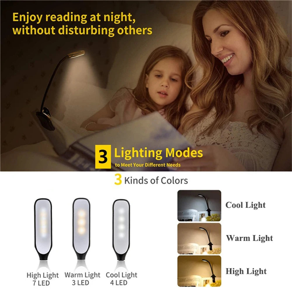 Rechargeable Book Light Mini 7 LED