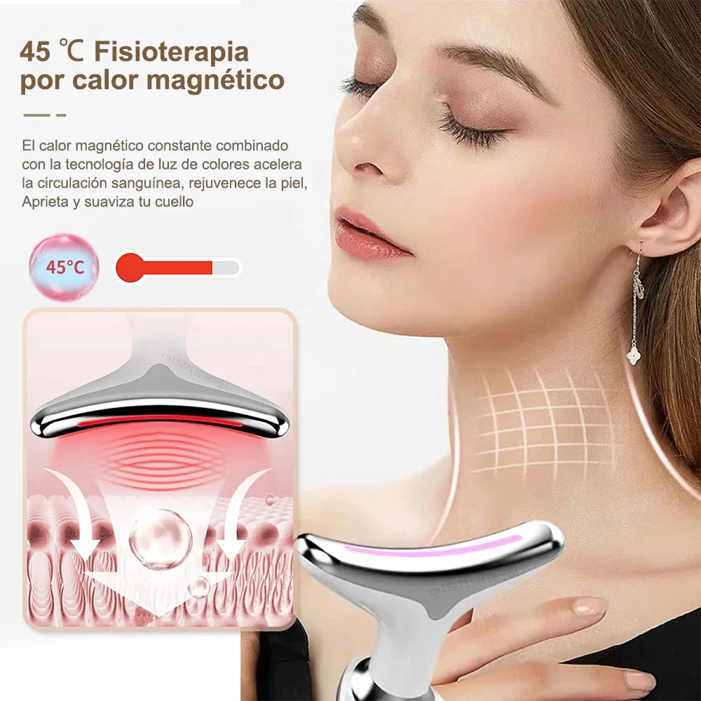 Facial Massager EMS Microcurrent Anti-aging Red Light