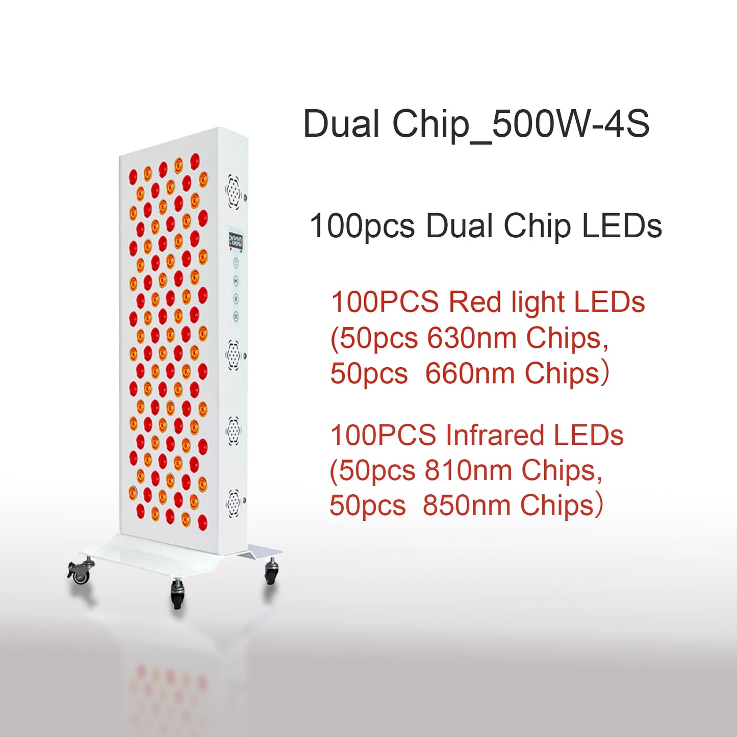 Dual Chip Red Light Therapy Panel