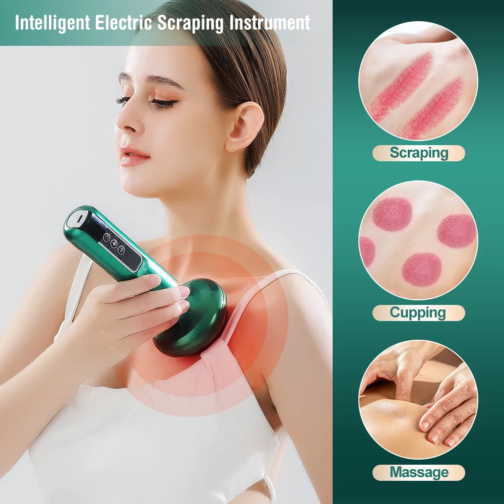 Electric Cupping Massager Vacuum Suction Cup GuaSha Anti Cellulite