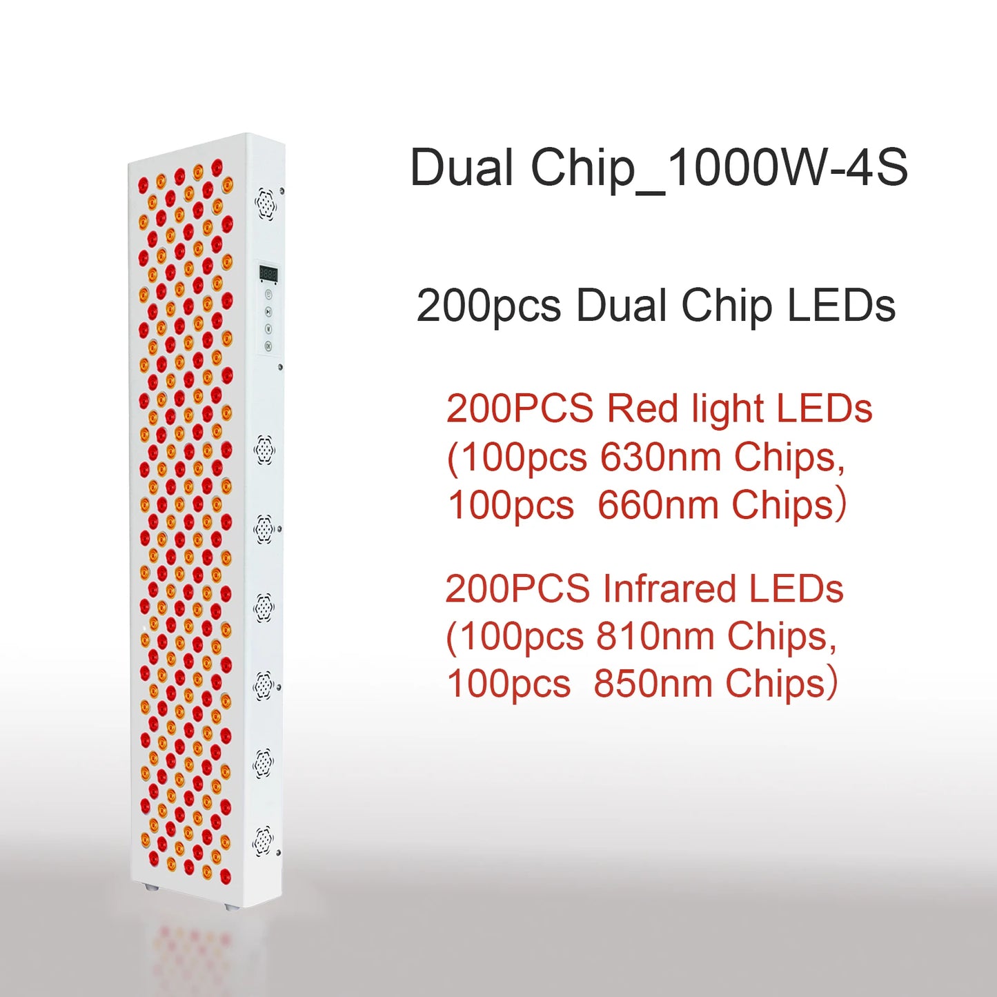 Dual Chip Red Light Therapy Panel