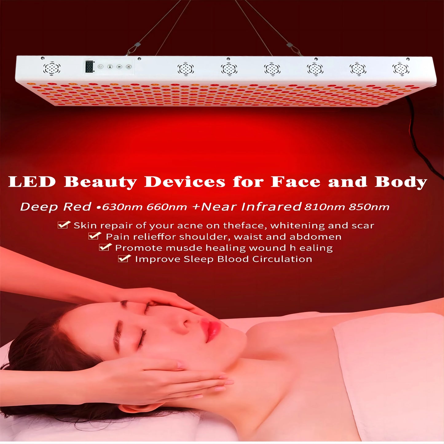 Dual Chip Red Light Therapy Panel